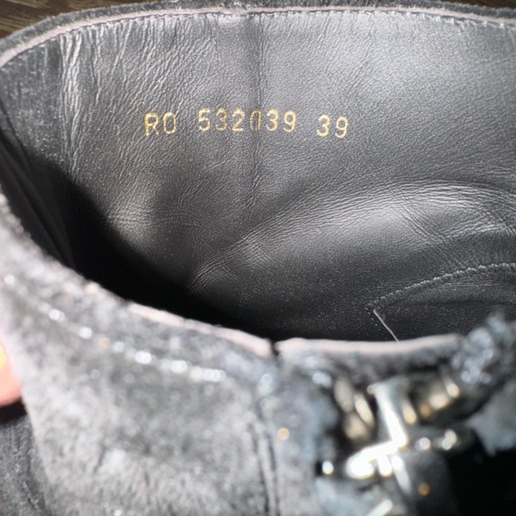 Saint Laurent black suede Wyatt harness boot - Picture 3 of 4